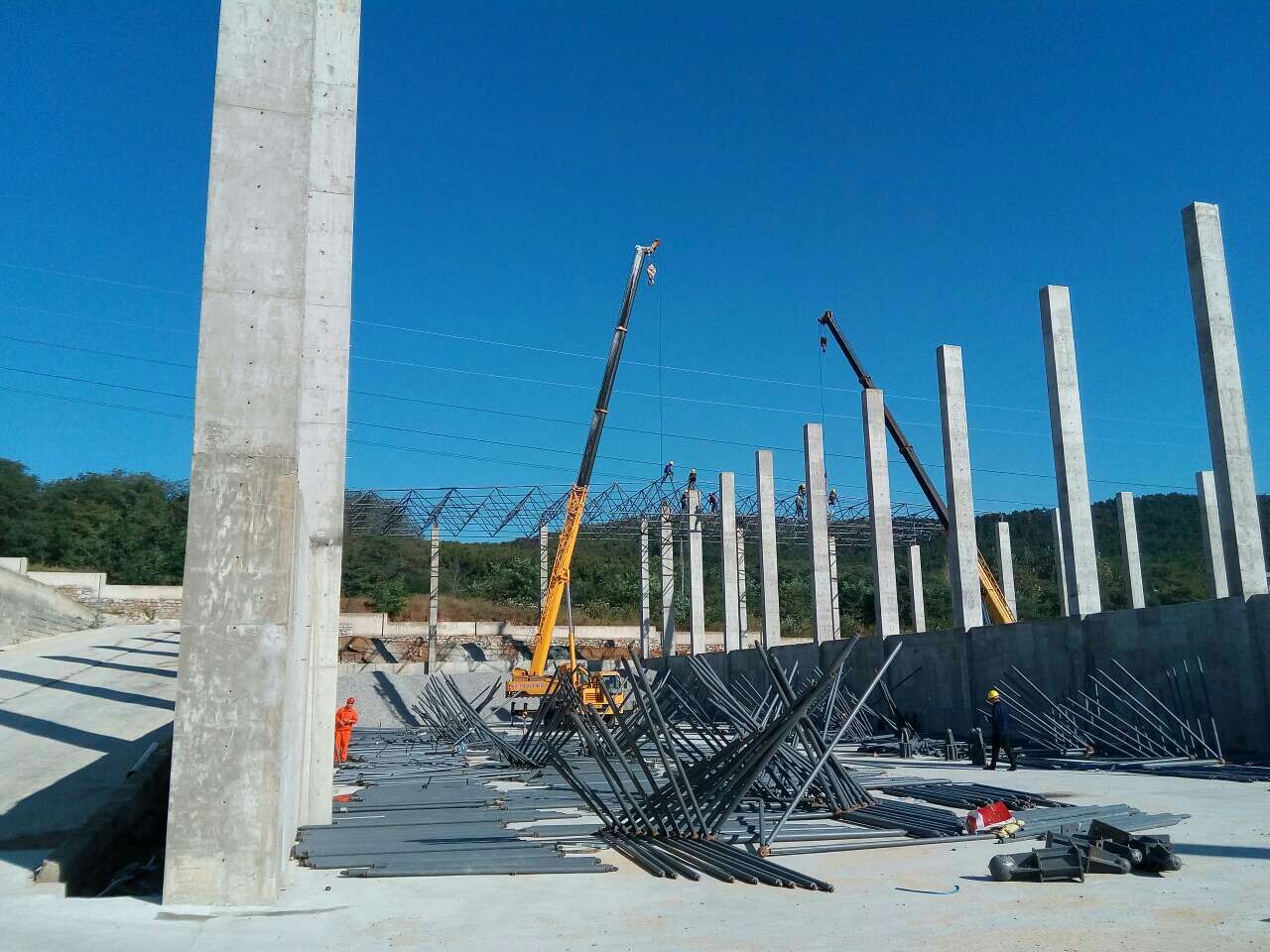 合肥威海搅拌站网架