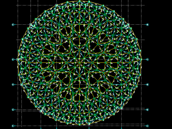 合肥明光正元广场圆形网架