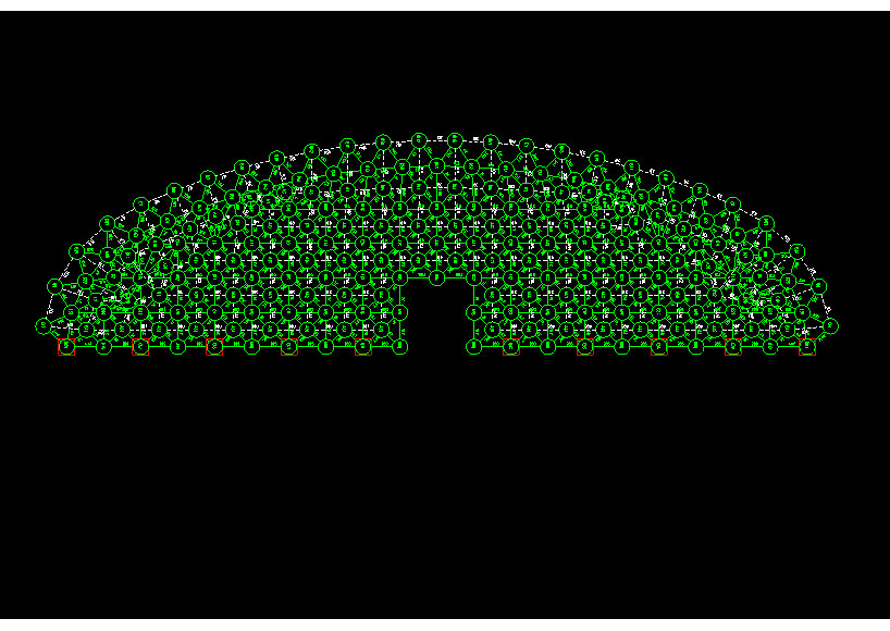 合肥锡林浩特91跨，1000米长干煤棚网架设计