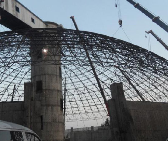 合肥网架分条或分块安装法